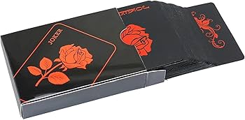 早い者勝ち　レアトランプ　８点セット　バラ売り無し❌ Amazon.co.jp: Bestmaple トランプ 高級な黒い神秘のバラ 54枚 樹脂